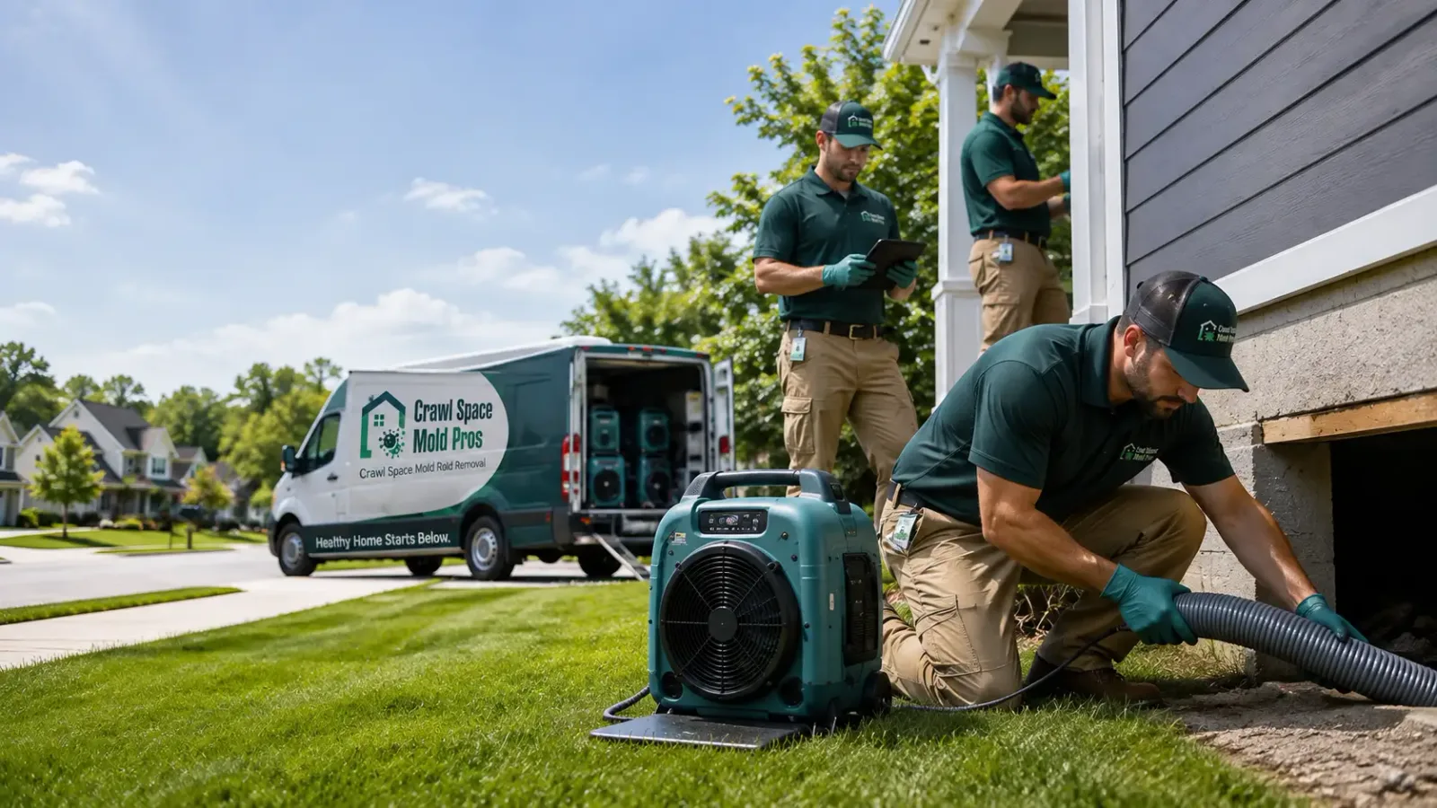 Crawl Space Mold Removal in Newark, IL